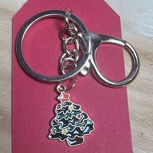 Christmas Tree Bag Charm Keychain